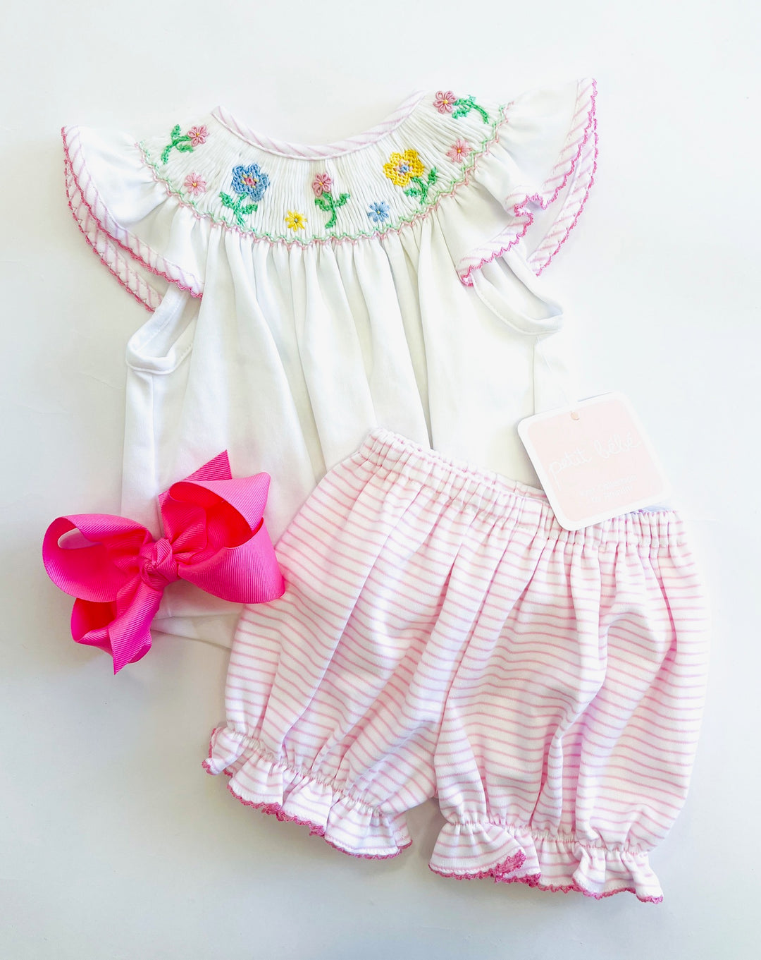 Spring Flowers Pink Bloomer Set