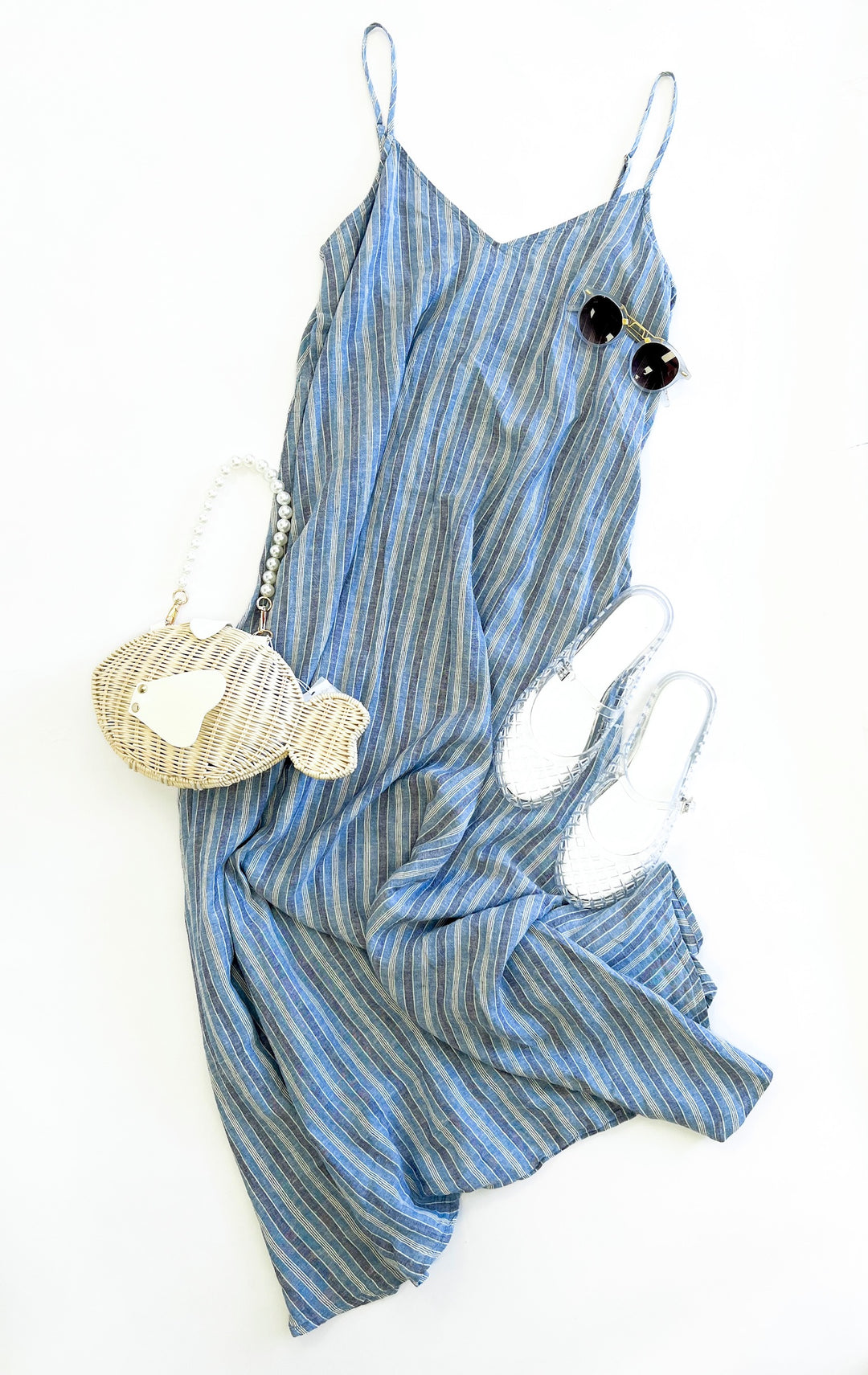 Sandcomber Striped Midi Dress