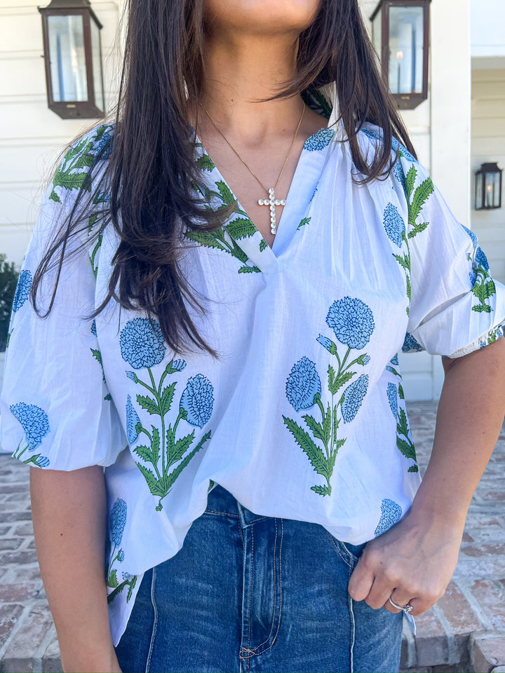 White Caroline Blouse