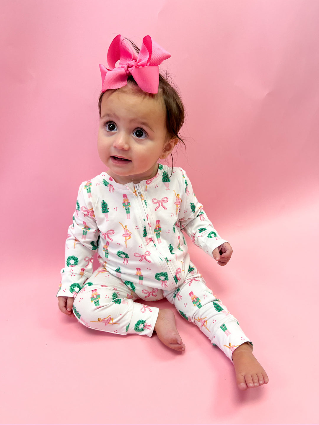 Baby Sugar Plum Dreams Zip Pajamas