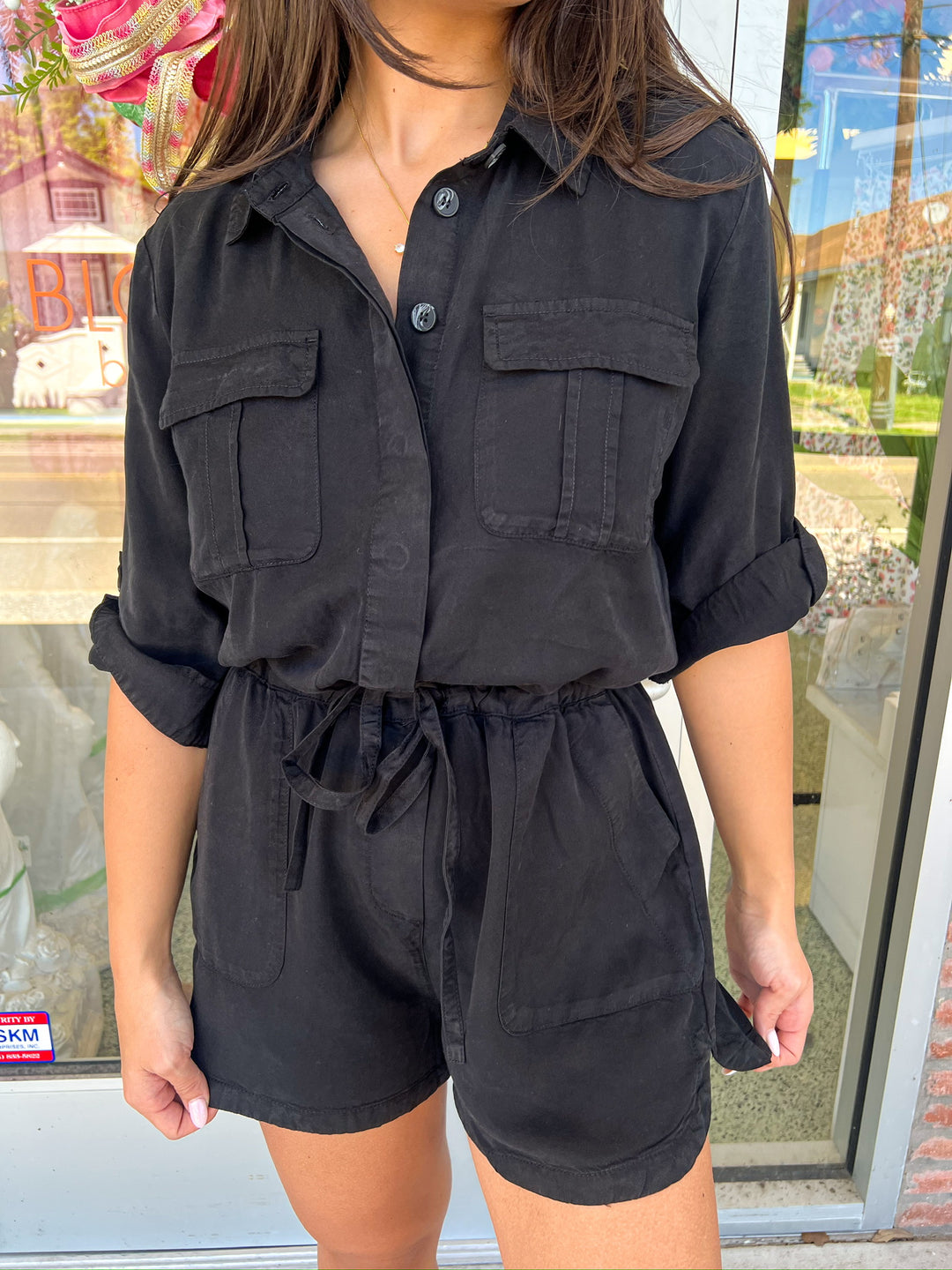 Black Luba Romper