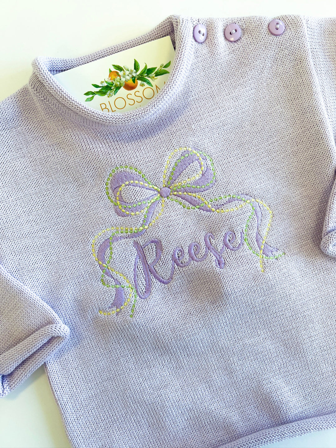 Lavender Rolled Neck Pullover