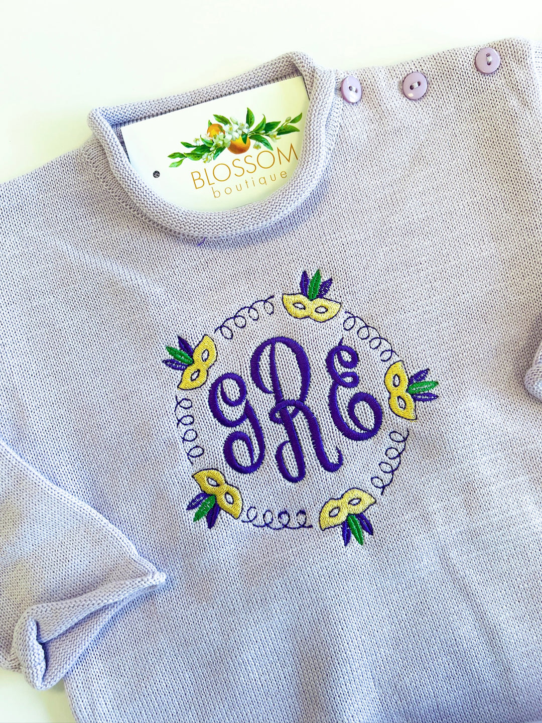 Lavender Rolled Neck Pullover