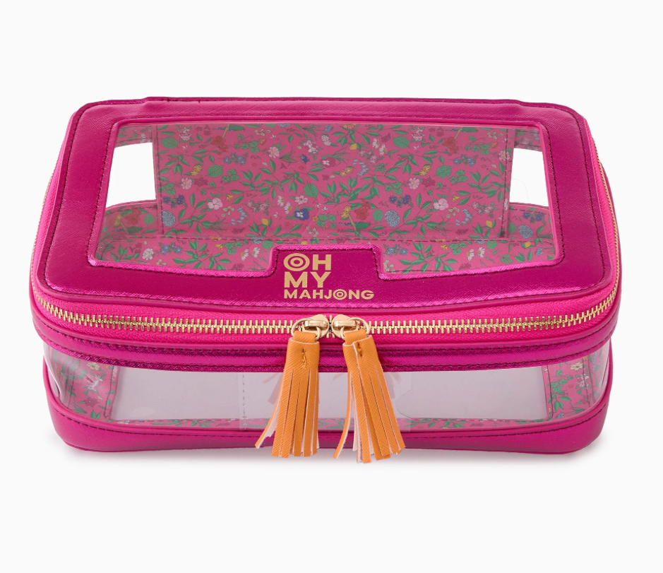 Metallic Pink Tile Storage Bag