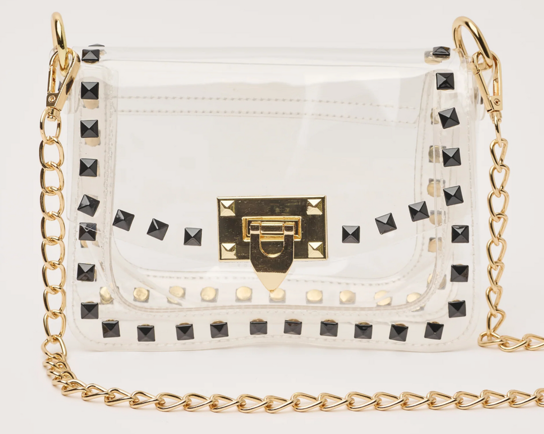 Black Jackie Clear Bag