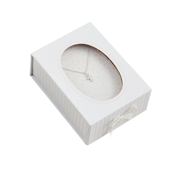 Silver Cross Necklace Gift Box