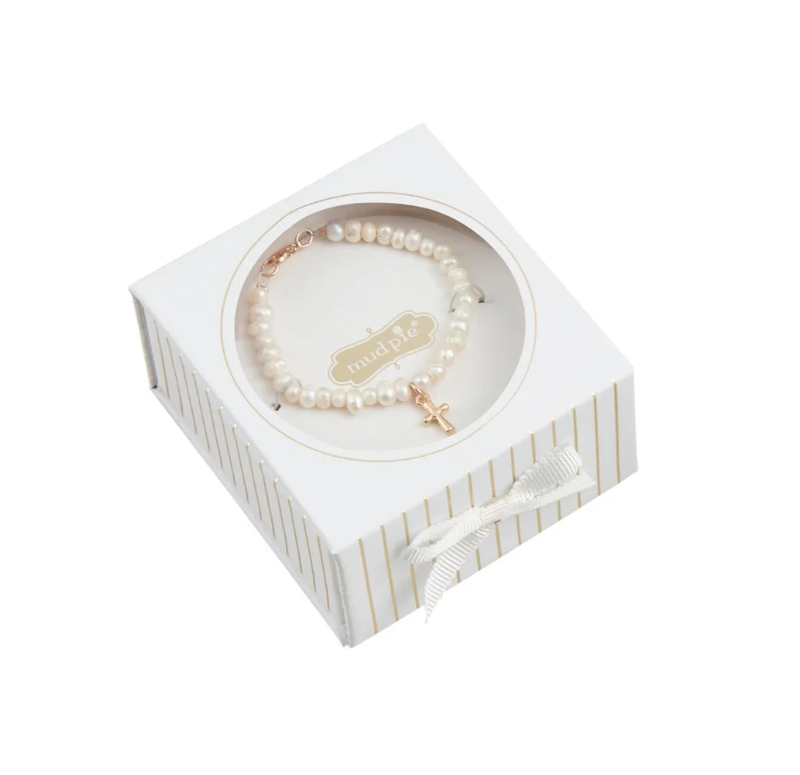 Gold Cross Bracelet Gift Box