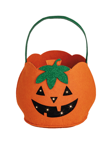 Pumpkin LED Treat Bucket