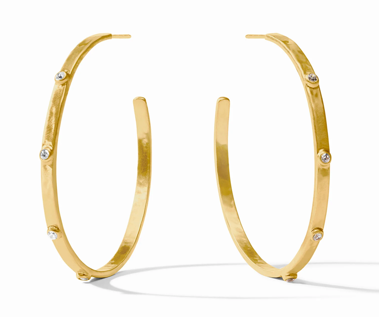 Crescent Stone Hoop - XLarge