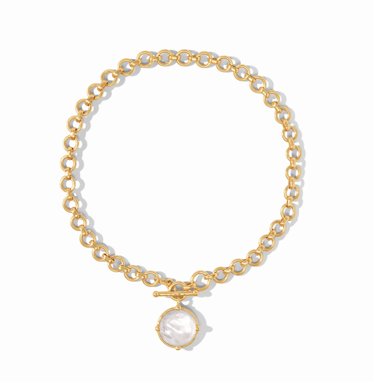 Honeybee Demi Necklace - Iridescent Clear Crystal