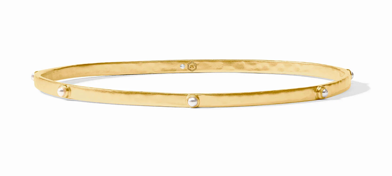 Crescent Stone Bangle