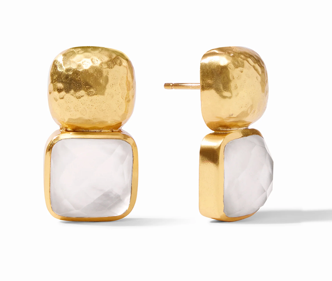 Catalina Iridescent Clear Crystal Earring