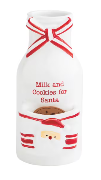 Santa Icon Milk & Cookie Bottle
