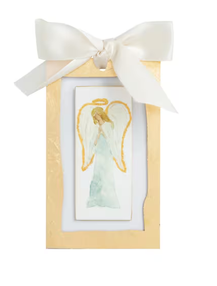 Front Angel Gold Ornament