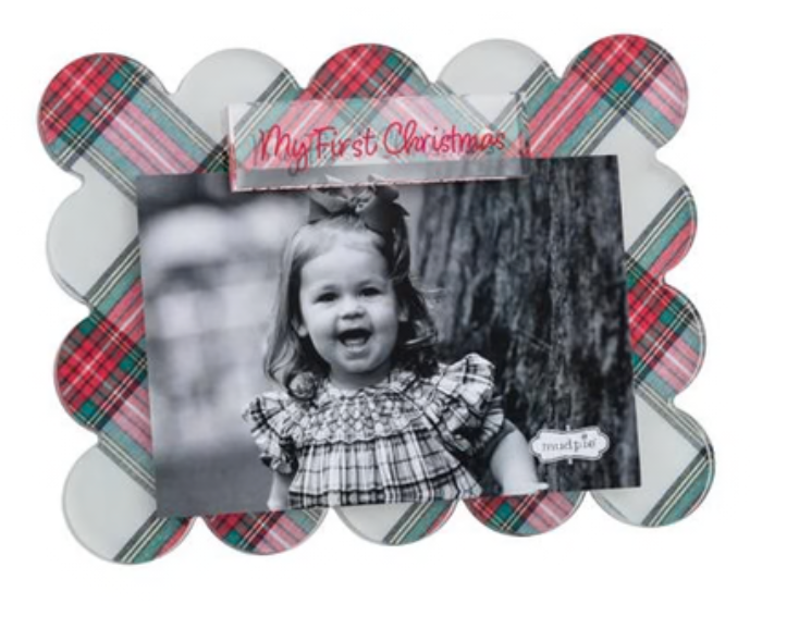 My First Xmas Acrylic Plaid Frame