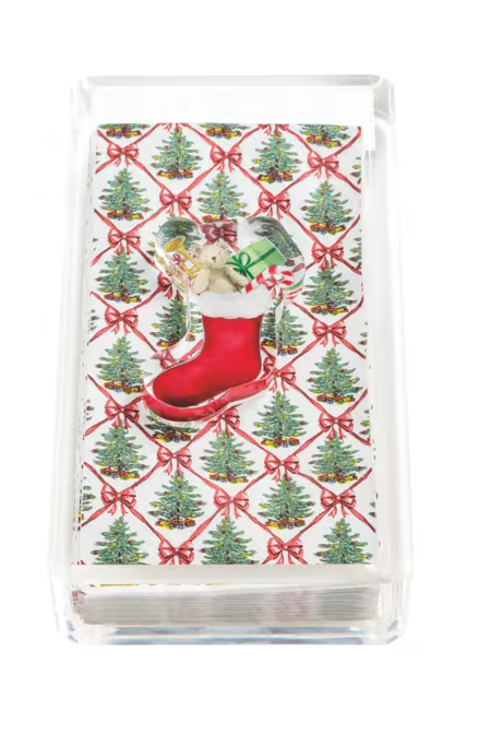 Stocking Acrylic Guest Towel Holder