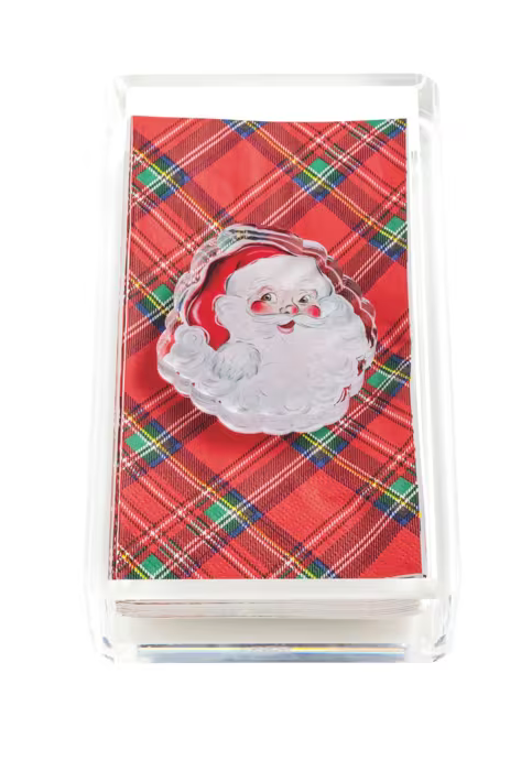 Santa Acrylic Guest Towel Holder
