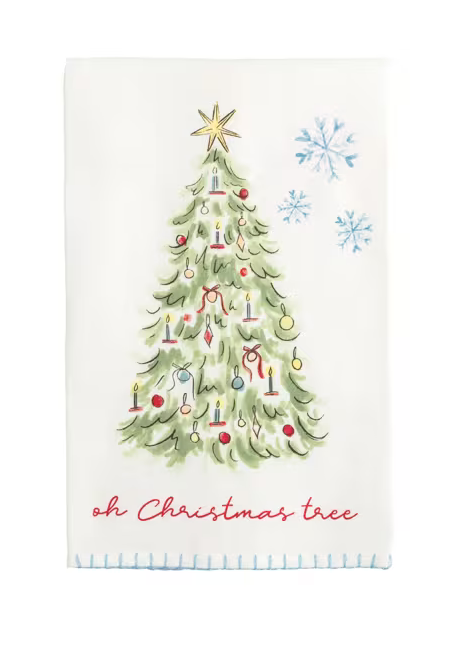 Oh Christmas Tree Pattern Towel