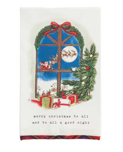 Window Scene Printed Towel