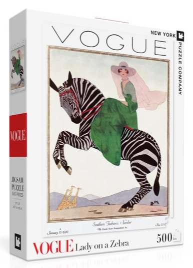 Lady on Zebra 500 Piece Puzzle