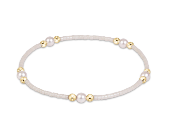 Hope Purpose Pearl Bracelet - Milkshake