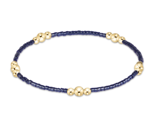 Hope Purpose Gold Bracelet - Navy