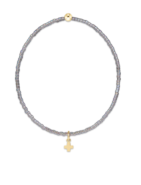 Hope Classic Morning Mist Bracelet - Signature Cross Small Gold Charm