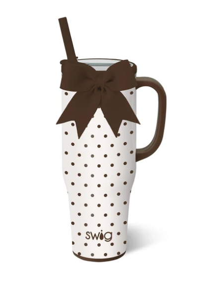 Mocha Dots Mega Mug 30oz