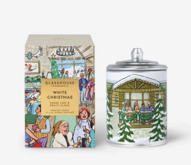 White Christmas Candle