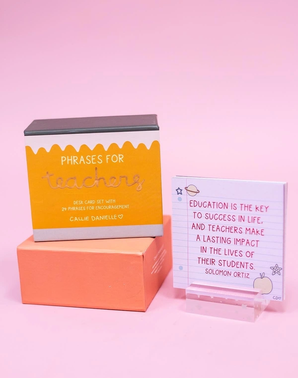 Phrases for Teachers Desk Card Set