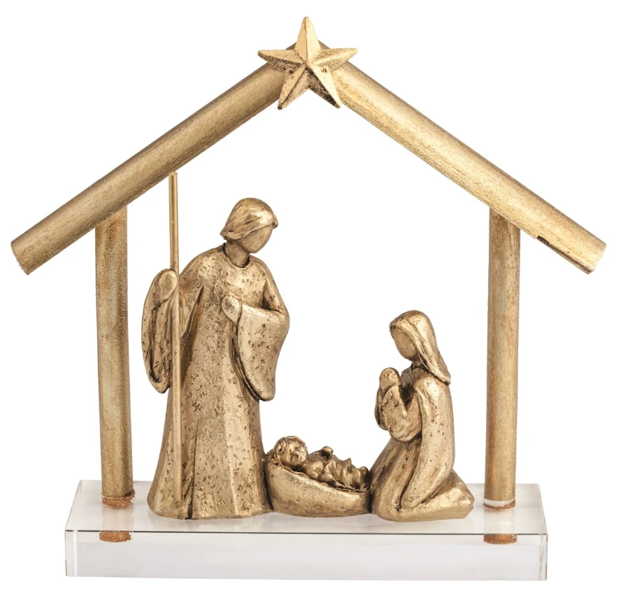 Nativity Gold Base Acrylic Art