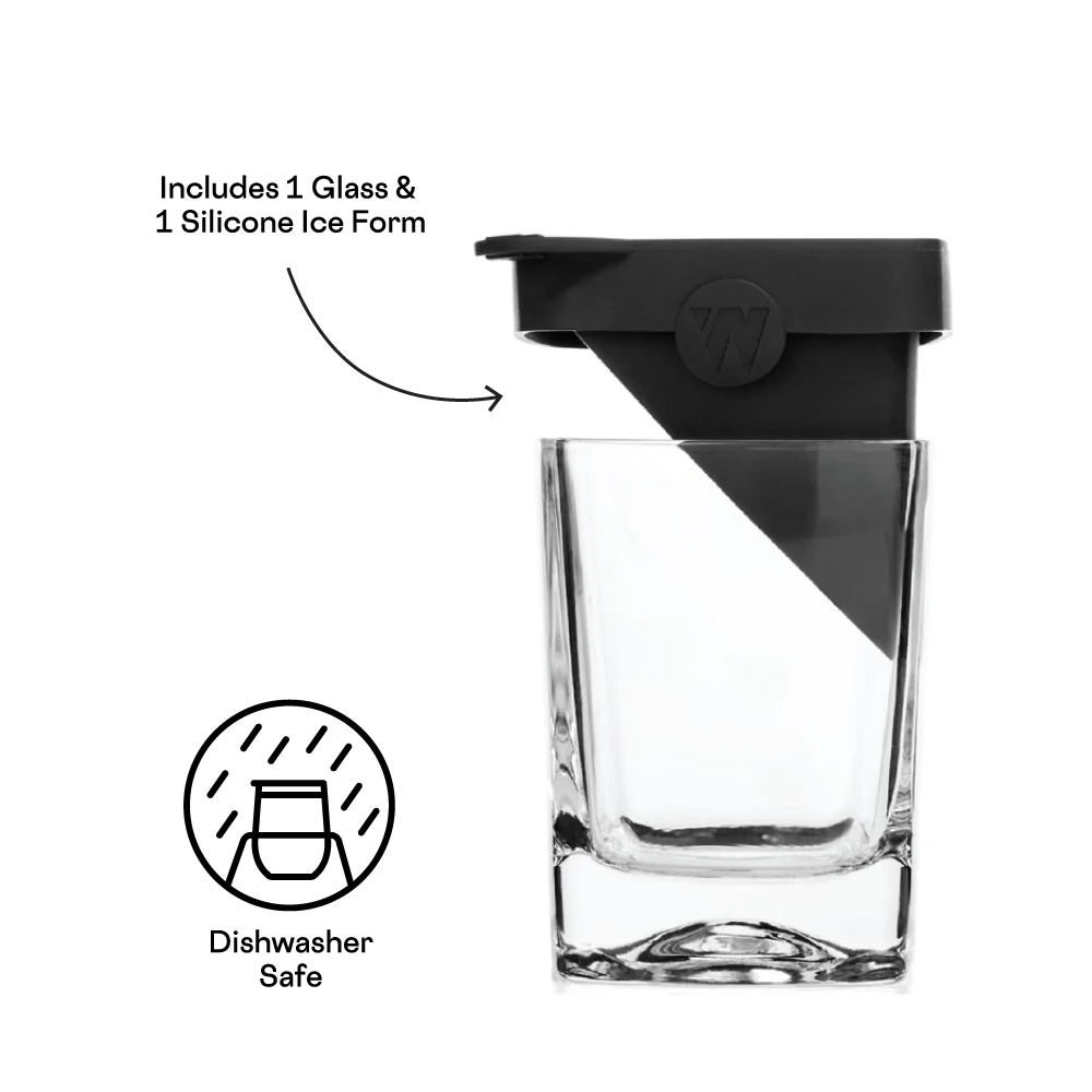 Whiskey Wedge & Glass