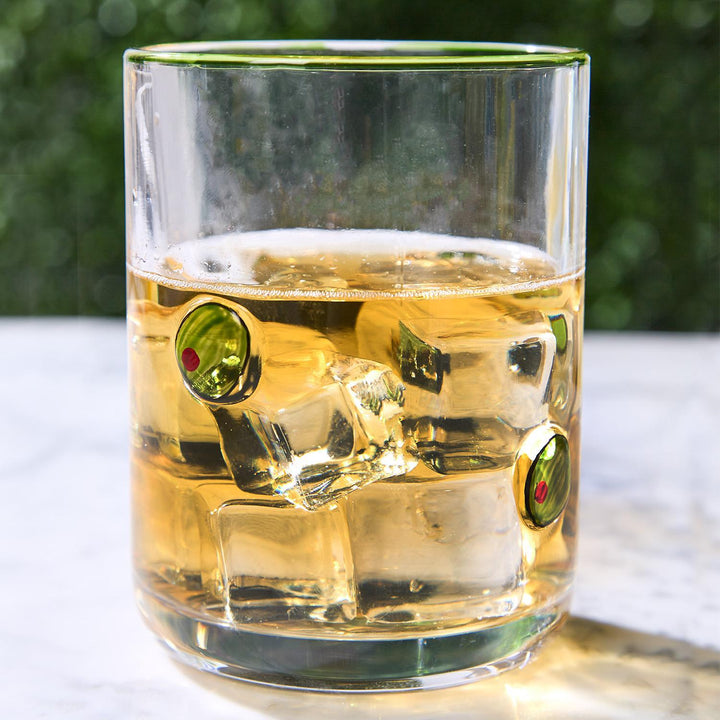 Martini Olive Double Old Fashion Glass