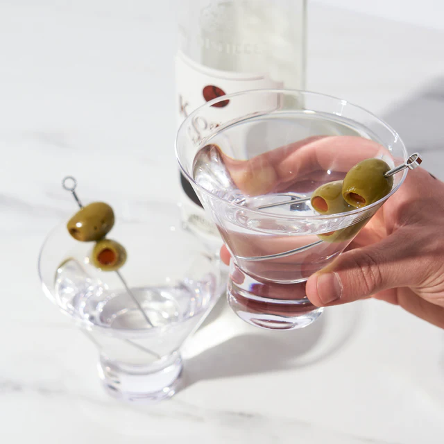 Raye Crystal Heavy Base Martini Glass