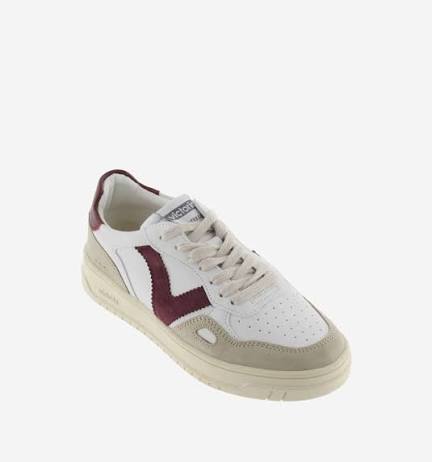 White & Brown Marron Sneakers