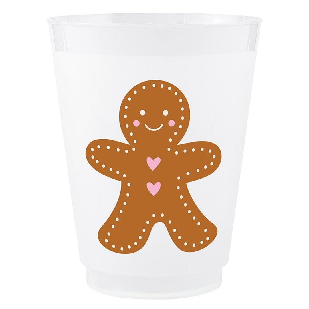 Gingerbread Man Frosted Cup 8Pk