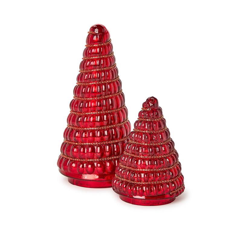 Red Mercury Glass Christmas Tree