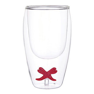 Red Bow Figurine Glass