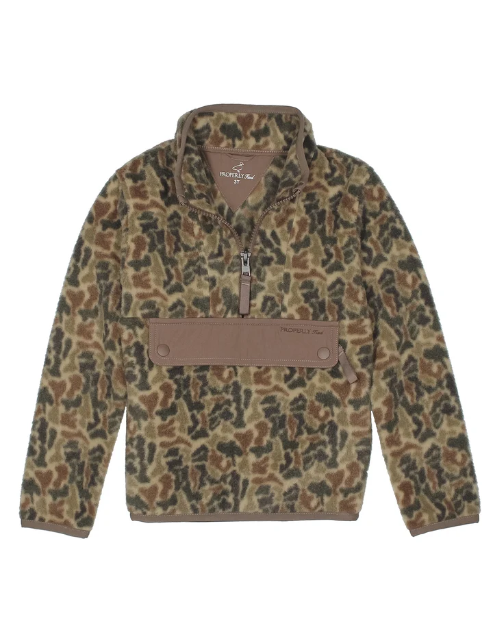 Vintage Camo Wallaby Boys Pullover