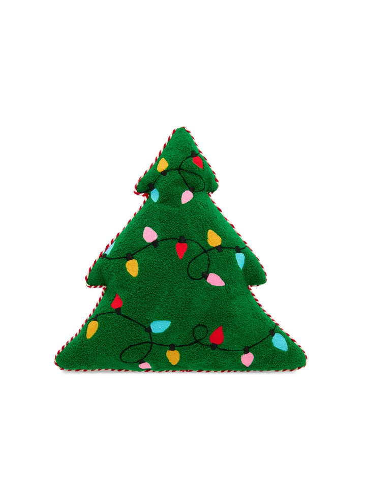 Merry Lights Tree Shaped Pillow