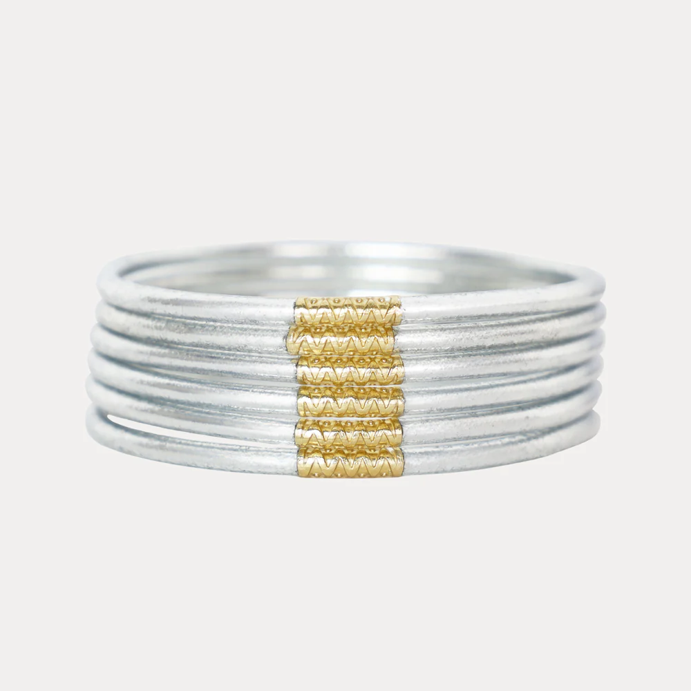Silver Lumine All Weather Bangles Large