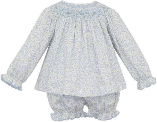 Tiny Blue Floral Caroline Bishop Bloomer Set